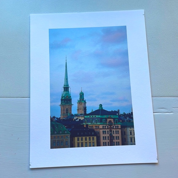 Other - 8.5 x 11 inch art print: Gamla Stan in Stockholm, Sweden at sunset - fine art